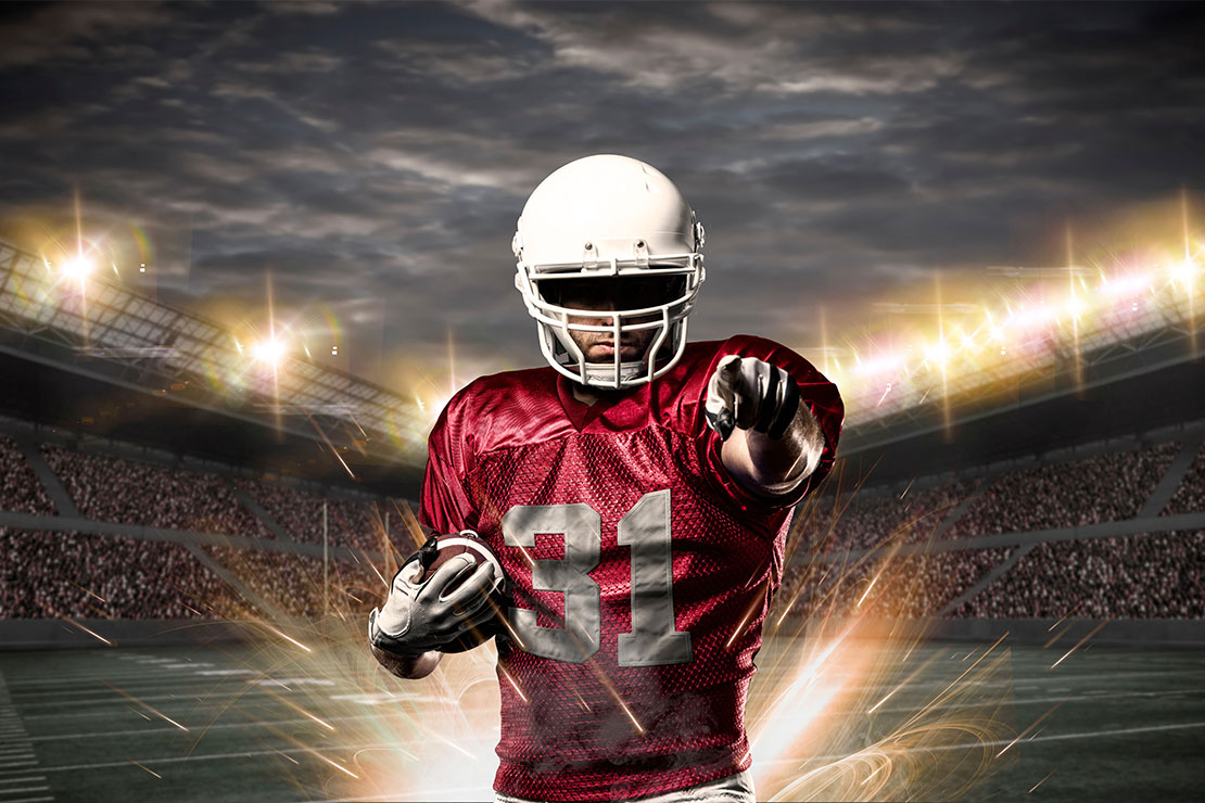 Football Player Graphic