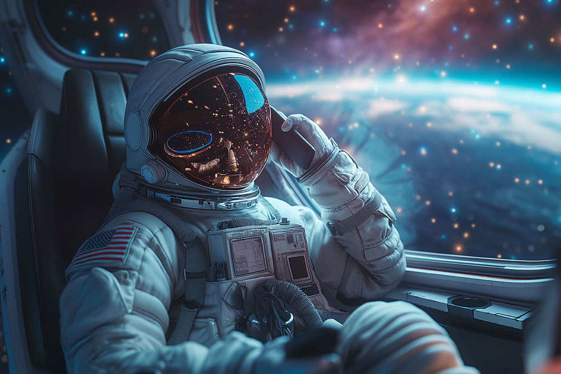 Astronaut in space. 